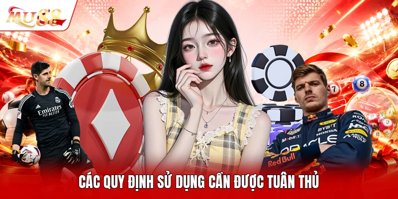 Các quy định sử dụng cần được tuân thủ
